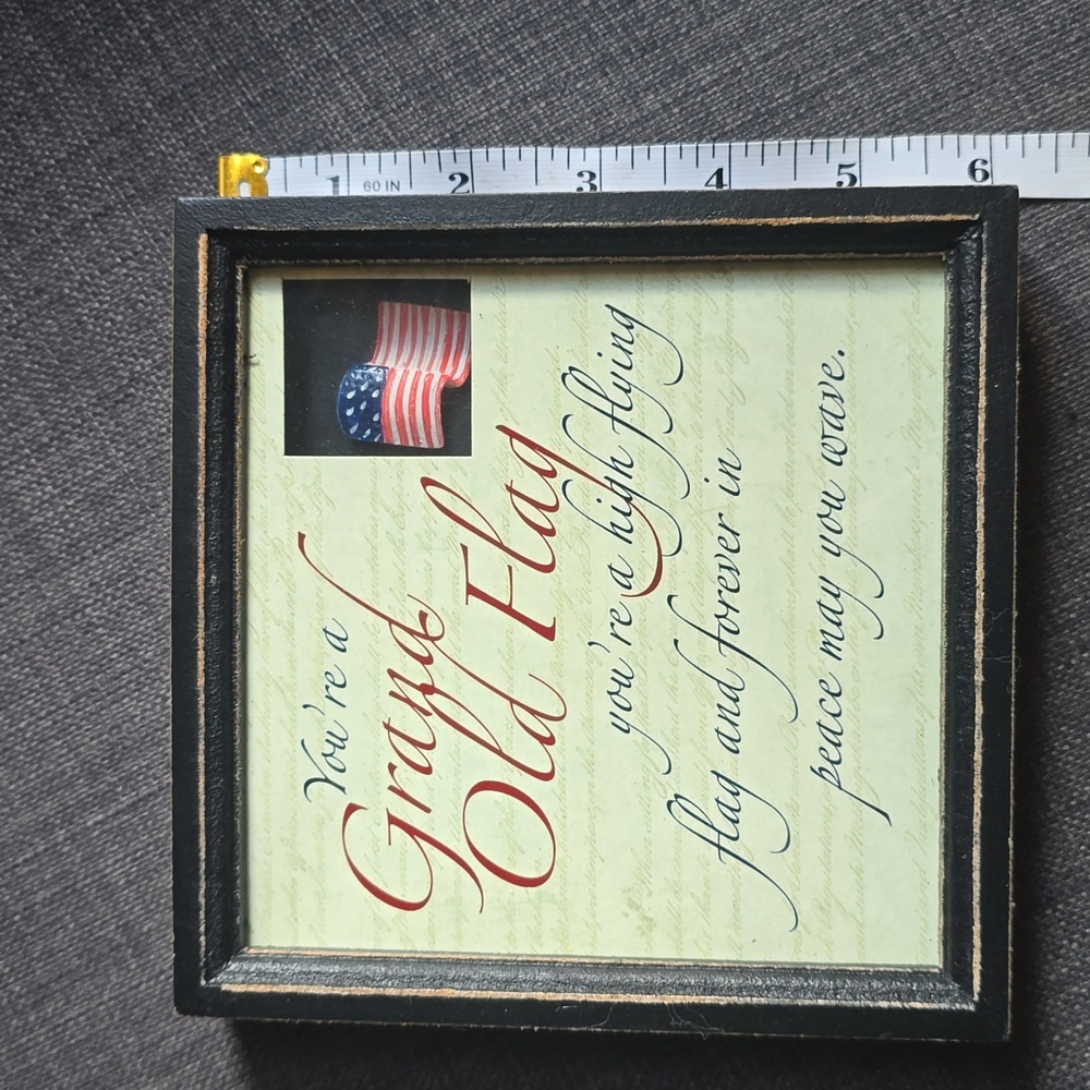 Patriotic Wall Art with American Flag